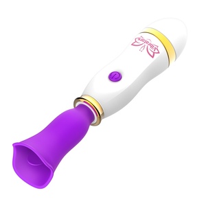 Vibrator Dildo Dewasa Wanita dengan Fitur Hisap Puting dan Lidah, Desain Kelinci untuk Vagina dan Puting, Vibrator Hisap untuk Wanita - Product Image 4