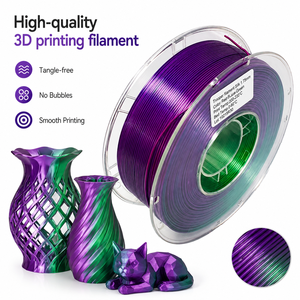 Filament d'impression 3D PLA Soie Bicolore 2,85 mm 250 g pour impressions décoratives – Lot en vrac en carton - Product Image 1