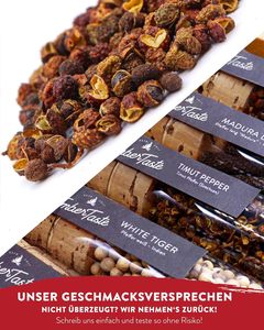 Set Regalo Artigianale TIMBER TASTE Pepper per Uomo, 5 Spezie Esotiche Gourmet in Confezione Premium |   Regalo di Compleanno per lui: un regalo culinario - Product Image 5