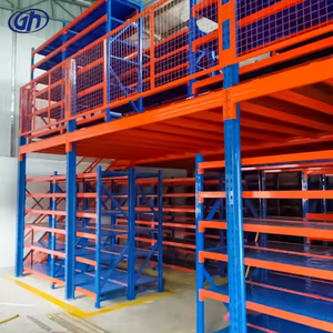 Système de rayonnage de mezzanine modulaire en acier sans boulons à plusieurs niveaux, robuste, pour le rangement dans le garage, résistant à la corrosion - Product Image 4
