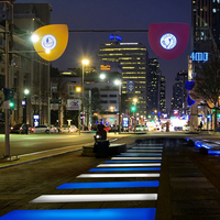 Lampadaire LED personnalisé pour passage piéton, étanche IP65, rotation à 360°, feux d'avertissement statiques pour passage piéton, indicateurs routiers