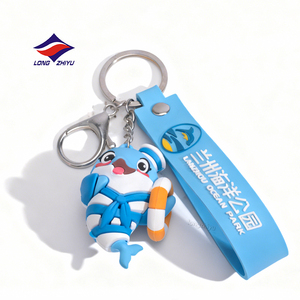 Longzhiyu 20 Tahun Grosir Kustom Gantungan Kunci Karet Lunak 2D/<span class=keywords><strong>3D</strong></span> Plastik PVC Gantungan Kunci Logo Personalisasi Gantungan Kunci Fashion - Product Image 6