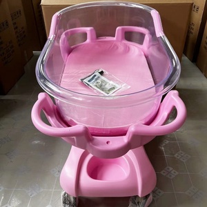 Adjustable Hydraulic Hospital Infant Bed ISO Certified Home Care Metal Furniture Plastic Baby Cot Cribs with <strong>Mosquito</strong> <strong>Net</strong> - Product Image 5