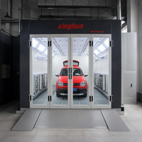 Prix de vente directe Cabines de peinture électriques industrielles 53 kW pour voitures 80 ° Cabine de peinture au four à double aspiration avec chauffage Quantum
