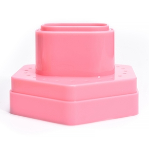 KADS Boîte de rangement transparente anti-poussière 2-en-1 pour 24 embouts de ponceuse à ongles, pour manucure, salon et usage domestique - Product Image 3