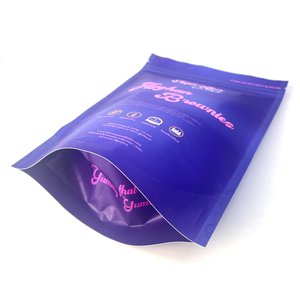 High Quality Custom Kraft Paper Bags Biodegradable Eco Friendly Smell Proof Resealable Cookie Freeze Dried Food <b>Stand</b> up Pouch - Product Image 5