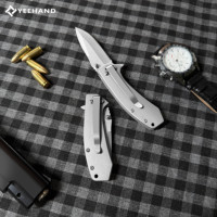 Neues Taschenmesser mit Scharfer Klinge Kleines Camping-Outdoor-Jagdmesser Taktisches Klappmesser aus Edelstahl