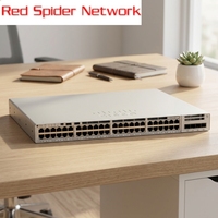Commutateur C9200-48P-A d'origine, neuf, non ouvert, 48 ports Gigabit Ethernet 10/100/1000 Mbps, POE+, gestion du réseau, VLAN, 1 an