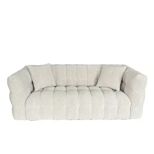 新款设计天鹅绒布组合沙发现代4座切斯特菲尔德沙龙客厅沙发套装家具