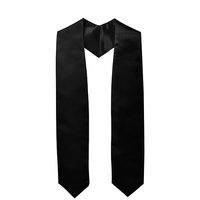 Ruban d'épaule de remise de diplôme universitaire en polyester satiné, couleur unie, pour cérémonie de remise des diplômes et récompenses honorifiques