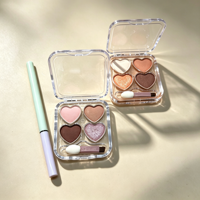 Palette de fards à paupières personnalisée LSFAIRY ES175, 4 couleurs violettes
