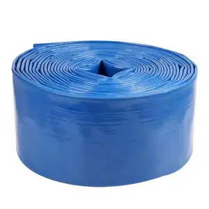 4" Fiber Braided Hose Pvc Flat Hose Soft Water Pipe For Farmland Irrigation