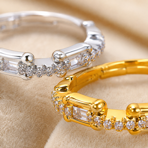 Anello con catena intrecciata, gioiello di design alla moda per l'uso quotidiano da donna - Product Image 4