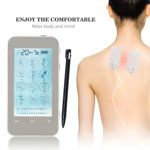 EMS TENS Unit Muscle Stimulator 24 Modes Touchscreen TENS Machine With 4 Electrodes Pads