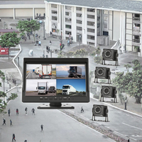 10.1 "1080P caméra de recul moniteur DVR système RV camion remorque arrière avant vue arrière 4 enregistreur divisé voiture aide à l'inversion