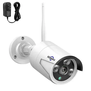 Grosir Pabrik H.265 IP66 logam kedap air luar ruangan 4MP penglihatan malam dengan audio keamanan rumah nirkabel CCTV kamera IP WiFi