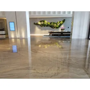 Villa cross Obama brown marble tile floor