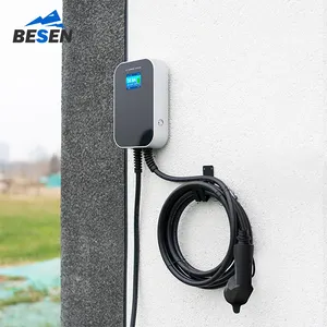 BESEN Best EV Charger Supplier 16-32A 1/3 Phase APP OCPP RFID 7-22kW Type1/2 CE RoHs IP66 IK10 Electric Vehicle Charging Pile