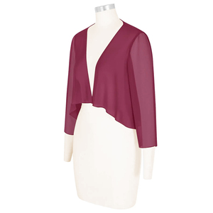 Cape de mariage personnalisée TEENYEE, châle en mousseline de soie moelleux à volants, <span class=keywords><strong>veste</strong></span> de mariée pour robes de demoiselles <span class=keywords><strong>d</strong></span>'<span class=keywords><strong>honneur</strong></span> - Product Image 6