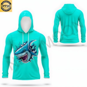 Customized Fishing Shirt for Men UPF50 Camouflage Long Sleeve Quick-drying Hooded <b>Sunscreen</b> Breathable Sportswear Plus Size - Product Image 1