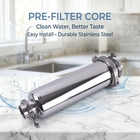 Housing Filter Air Stainless Steel 10/20 Inch Kelas 304/316 Sistem Pra-Filtrasi Industri Tugas Berat