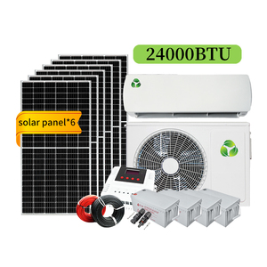 Off Grid Solar <b>Air</b> <b>Conditioner</b> 24 Seer <b>Mini</b> Split 48V 18000btu 24000btu Conditioning R134A 48V DC Split Units Solar System <b>Air</b> C - Product Image 1