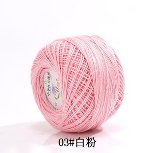 No.3 hecho a <span class=keywords><strong>mano</strong></span> DIY encaje primavera y verano nuevo tejido seda algodón lana bolas piel-amigable ganchillo teñido a <span class=keywords><strong>mano</strong></span> estilo de hilo de moda - Product Image 1
