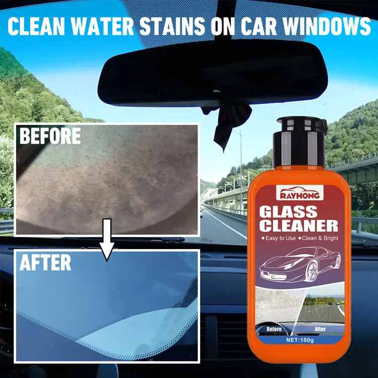 En çok satan yağ filmi çıkarıcı temizleyici güçlü araba cam temizleyici araba bakımı için 100g toptan