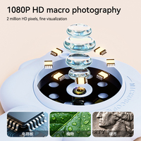 E208 Digital Screen Magnifier Glass Kids Microscopes Toy Insect Viewer Magnifiers with 8 Led Light