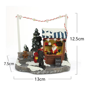 Ingrosso su misura in resina natale Villa modello di decorazioni per la casa artigianato statue Micro paesaggio decorazione da tavolo regali per bambini - Product Image 2