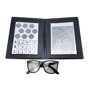 Kit de Prueba de Visión Estereoscópica WZ-YG64 con Gafas 3D Polarizadas para Inspección Óptica, Unisex, Montura Completa, Lentes Grises - Product Image 1