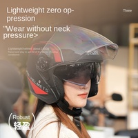 Casque de moto intégral Cqfmk en ABS avec double visière, universel quatre saisons, protection solaire pour véhicules électriques, unisexe