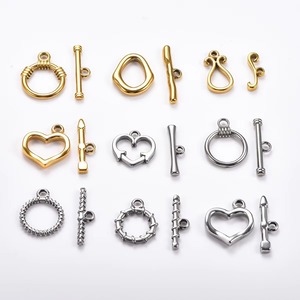 Lote de 5 Juegos de Cierres OT de Acero Inoxidable para DIY, Ganchos de Palanca para Collares y Pulseras, Conectores, Accesorios para Fabricación de Joyas - Product Image 1