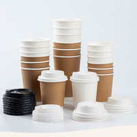 Couvercle de tasse à café biodégradable à usage unique en bagasse de canne à sucre Biosettings 80 mm, écologique, jetable, blanc/naturel pour le camping