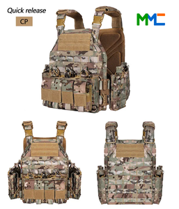 Chaqueta Táctica Transpirable de Malla de Poliéster para Hombre, con Correa en el Pecho, Multifuncional, para Entrenamiento al Aire Libre, Simulación CS - Product Image 4