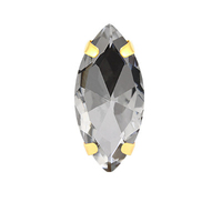 Strass en verre en forme d'œil de cheval Selina Crystal Shiny pour accessoires vestimentaires, chaussures, chapeaux, sacs, robes de mariée