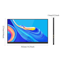 Monitor LCD Portátil de 15.6 Pulgadas con Pantalla IPS Panorámica de 1080p, HD-MI Tipo C