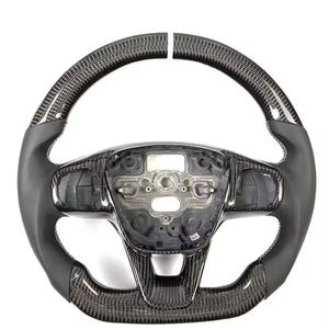 Volante de cuero personalizado accesorios de coche para <span class=keywords><strong>Ford</strong></span> <span class=keywords><strong>Focus</strong></span> MK2 MK3 MK4 <span class=keywords><strong>RS</strong></span> ST Mondeo gran oferta volante de fibra de carbono - Product Image 6