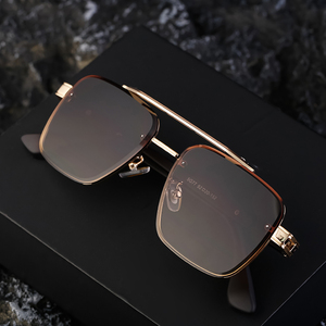 <span class=keywords><strong>Lunettes</strong></span> <span class=keywords><strong>de</strong></span> soleil tendance Partagas, design personnalisé, logo carré en métal, double pont, protection UV400, <span class=keywords><strong>lunettes</strong></span> <span class=keywords><strong>de</strong></span> soleil pour hommes - Product Image 3