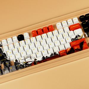 Keycaps Goku personnalisables, design allemand ISO DE, profil OEM, PBT, sublimation par transfert, dessin animé, keycaps personnalisés - Product Image 1
