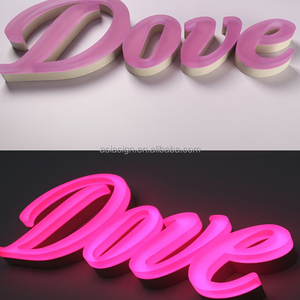 Enseigne <span class=keywords><strong>de</strong></span> porte lumineuse tridimensionnelle en acrylique transparent haute définition, personnalisation d'enseignes pour entreprises et magasins - Product Image 2