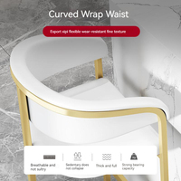 Vente en gros de meubles minimalistes de haute qualité en métal doré tabouret de bar haut pour l'extérieur restaurant salle à manger cuisine chaises de bar pour la cuisine