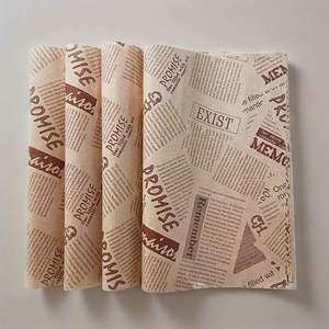 Papier d'emballage pour hamburgers personnalisé de haute qualité, impression sur papier résistant à la graisse, papier alimentaire ciré de qualité alimentaire pour sandwichs - Product Image 6