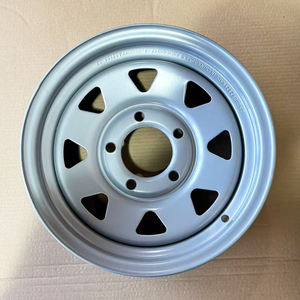 Nouvelles pièces de <span class=keywords><strong>remorque</strong></span> en acier, jantes argentées 13*4.5J 114.3mm PCD pour <span class=keywords><strong>bateau</strong></span>/moto/véhicules agricoles, voitures de tourisme, remplacement - Product Image 2