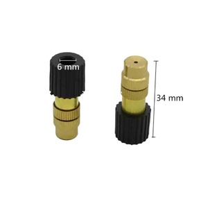 6 MM Adjustable Brass Misting Nozzles Humidification Cooling Landscaping Sprayer Garden Irrigation System Atomization Nozzle - Product Image 2