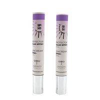 Tubes d'emballage cosmétique en plastique souples, vides, pour base de maquillage, avec pompe sans air, diamètre 25mm, 10ml, 15ml, 30ml, 55ml