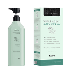Hot bán duy nhất đại lý dầu gội đầu nhanh đen thẫm màu Thuốc nhuộm tóc không có PPD bán buôn Thuốc nhuộm tóc OEM/ODM thương hiệu Nhà sản xuất chuyên nghiệp - Product Image 1
