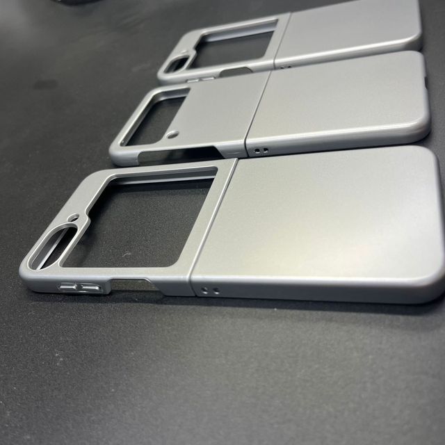 Customize Matte Silver Protector Phone Case for Galaxy Z Flip 7 Hard Cellphone Back Cover for Samsung Z Flip 6