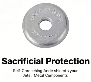 Deux blocs d'anodes en zinc 271001920 pour moto, bateau, anode anti-corrosion, adaptés à Sea Doo BRP RXP RXT GTI <span class=keywords><strong>GTX</strong></span> - Product Image 3