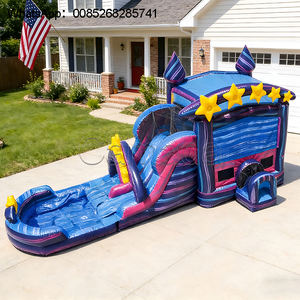 Maison gonflable commerciale de rebond avec des enfants de glissière sautant le château plein d'entrain - Product Image 6